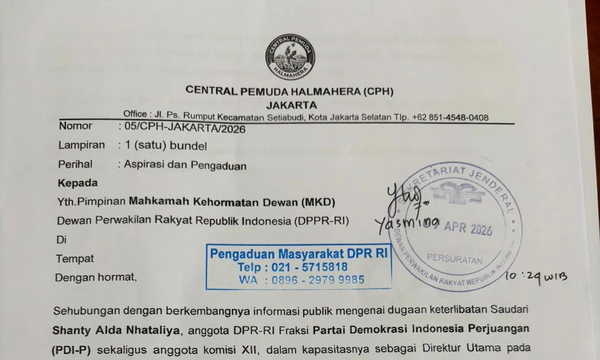 Aktivis Laporkan Shanty Alda ke MKD, Soroti Bisnis Tambang di Maluku Utara